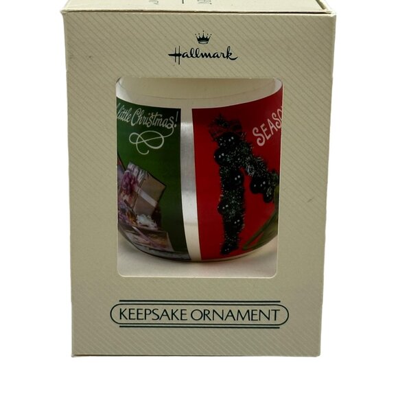 Hallmark 1982 Miss Piggy Kermit Satin Christmas Keepsake Ornament Presents - Picture 8 of 11